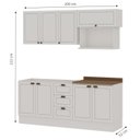 Ver imagem 5 de Cozinha Completa 5PÇS 8PTS 3GAV Americana Branco com Rodapé