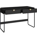 Ver mais imagens de Mesa Escrivaninha Industrial Home Office 2 Gavetas 125cm Alek A03 Nero Preto - Lyam Decor