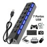 Hub Usb Extensor 7 Portas 2.0 Com Interruptor Lehmox - 4