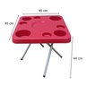 Mesa Dobrável para Petiscos Praia e Camping 44 Cm de Altura:preto - 6