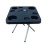 Mesa Dobrável para Petiscos Praia e Camping 44 Cm de Altura:preto - 1