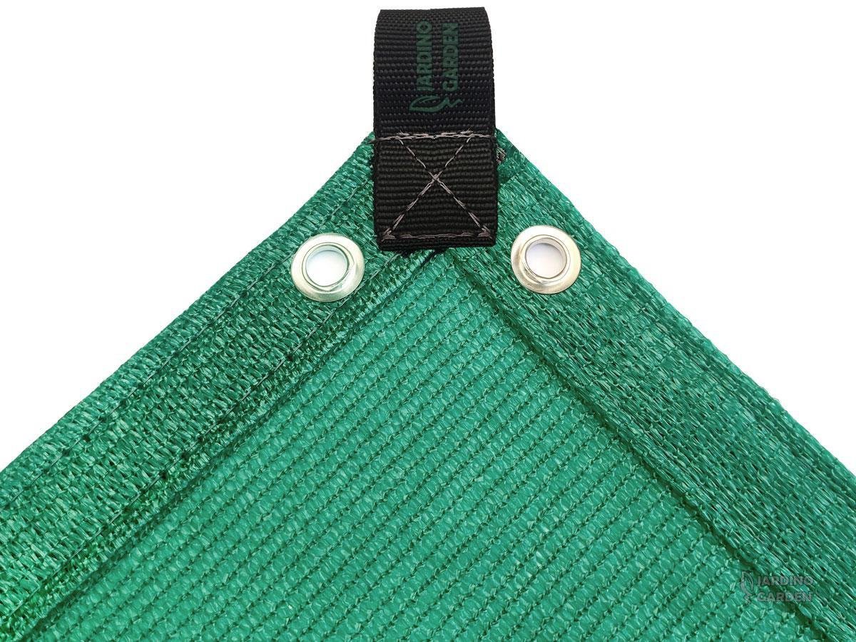 Tela Tenda Tipo Shade Pergolado 90% Verde 7X10 Bainha Ilhós - 1