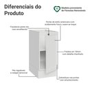 Ver imagem 3 de Balcão de Cozinha 35 cm 1 Porta (sem Tampo) Branco Vik Madesa