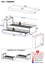 Ver imagem 4 de Bicama com Colchão Incluso e Baú Embutido Multimóveis Fg5009 Branca