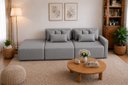 Ver imagem 1 de Sofá Palazzo Living Linho Cinza Premium Chaise Integrado 2,10m