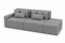 Ver imagem 2 de Sofá Palazzo Living Linho Cinza Premium Chaise Integrado 2,10m