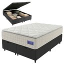 Ver imagem 1 de Cama Box Baú King Colchão Ortopédico Atena Molas Ensacadas Pillow Top Hip Sleep