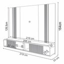 Ver imagem 5 de Painel para Tv 85 Pol Vivaz e Mesa de Centro Alane H01 Off White/cinamomo - Mpozenato