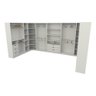Kit Closet Armário Colmeia Cabideiro M71 - Branco - 2