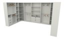 Ver imagem 2 de Kit Closet Armário Colmeia Cabideiro M71 - Branco