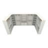Kit Closet Armário Colmeia Cabideiro M71 - Branco - 4