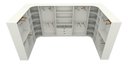 Ver imagem 4 de Kit Closet Armário Colmeia Cabideiro M71 - Branco