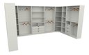 Ver imagem 5 de Kit Closet Armário Colmeia Cabideiro M71 - Branco