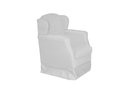 Ver imagem 4 de Puff e Poltrona Amamentação Balanço Quarto Baby Suede Branco- Incasa Decor