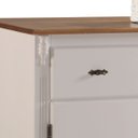 Ver imagem 3 de Balcão Buffet 3 Portas e 2 Gavetas 50631 Linz Móveis - Off White/imbuia Glazer