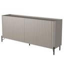 Ver imagem 5 de Buffet Sala de Jantar 4 Portas Brise 1 Gaveta Pés Industrial Preto Naim I03 Grigio - Lyam