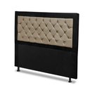Ver imagem 1 de Cabeceira Casal Queen 160 Cm para Cama Box Berlim Preto Marfim