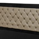 Ver imagem 3 de Cabeceira Casal Queen 160 Cm para Cama Box Berlim Preto Marfim