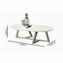 Ver imagem 3 de Mesa de Centro Classic Oval Tebarrot - Ofertamo - Off White