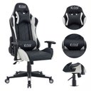 Ver imagem 6 de Cadeira Giratória Gamer Kl3 - Preto e Branco
