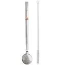 Ver imagem 4 de Bomba de Chimarrão Tereré Aço Inox 23cm com Rosca Pingente Nossa Senhora