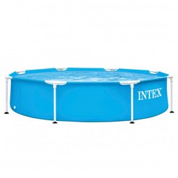 Piscina Tubular Metal Redonda 1.828 Litros 244cm X 51cm Intex - 2