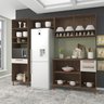 Cozinha completa predilleta julia modulada 4 pecas 260,7cm 7 portas 3 gavetas com tampo noce off - 3