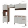Cozinha completa predilleta julia modulada 4 pecas 260,7cm 7 portas 3 gavetas com tampo noce off - 4