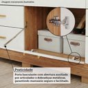 Ver imagem 6 de Guarda-Roupa Casal 4 Portas 7 Gavetas com Espelho e Pés 192cm 100% MDF Penedo Espresso Móveis Bege/Cinamomo/Off White
