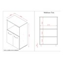 Ver imagem 3 de Balcão Armário Multiuso Tais para Forno Microondas Cores