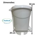 Ver mais imagens de Lixeira Gatinho com Pedal 8lt para Quarto Bebê Plastibrasil