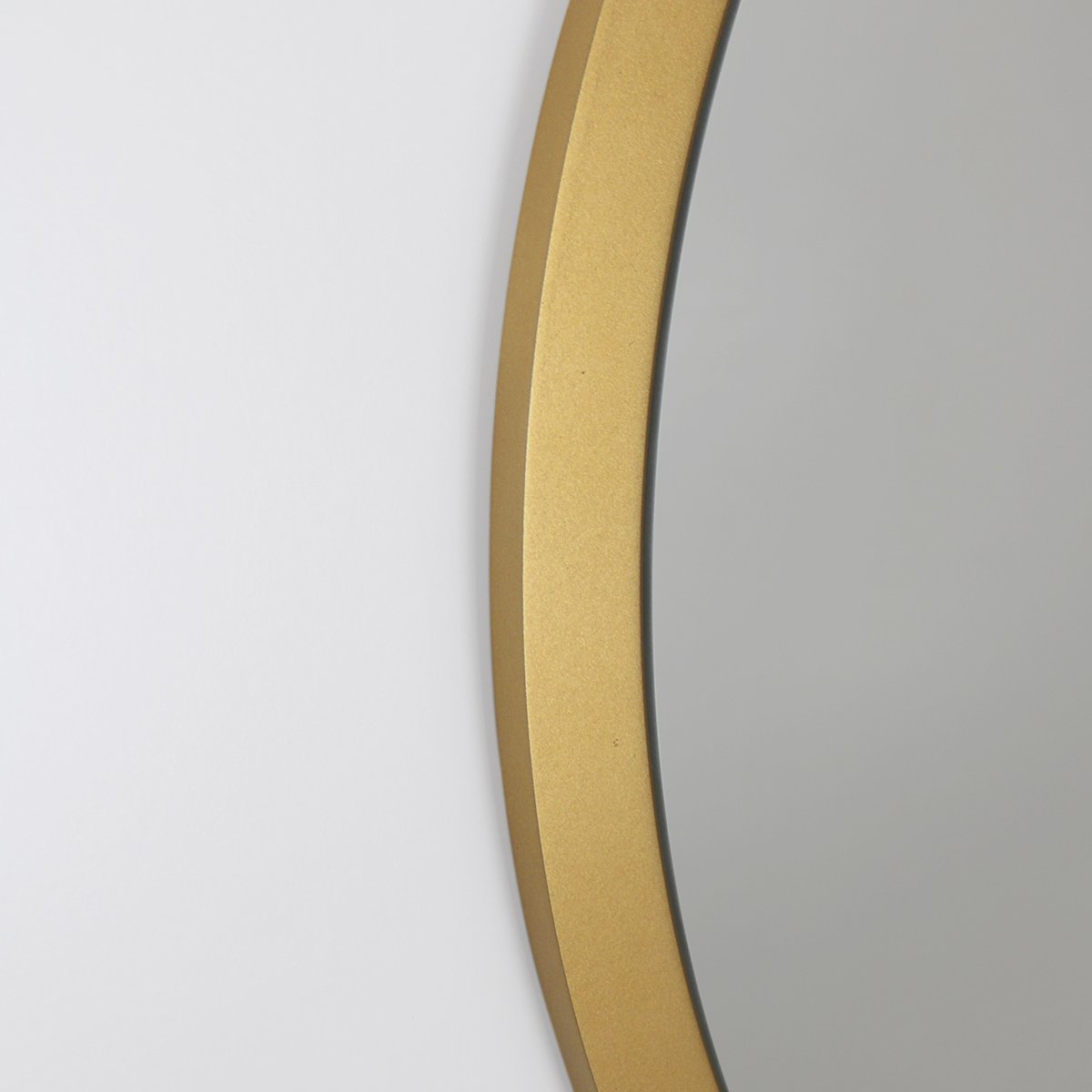 Espelho Redondo de Parede Estilo Minimalista 80  -  Dourado - 7