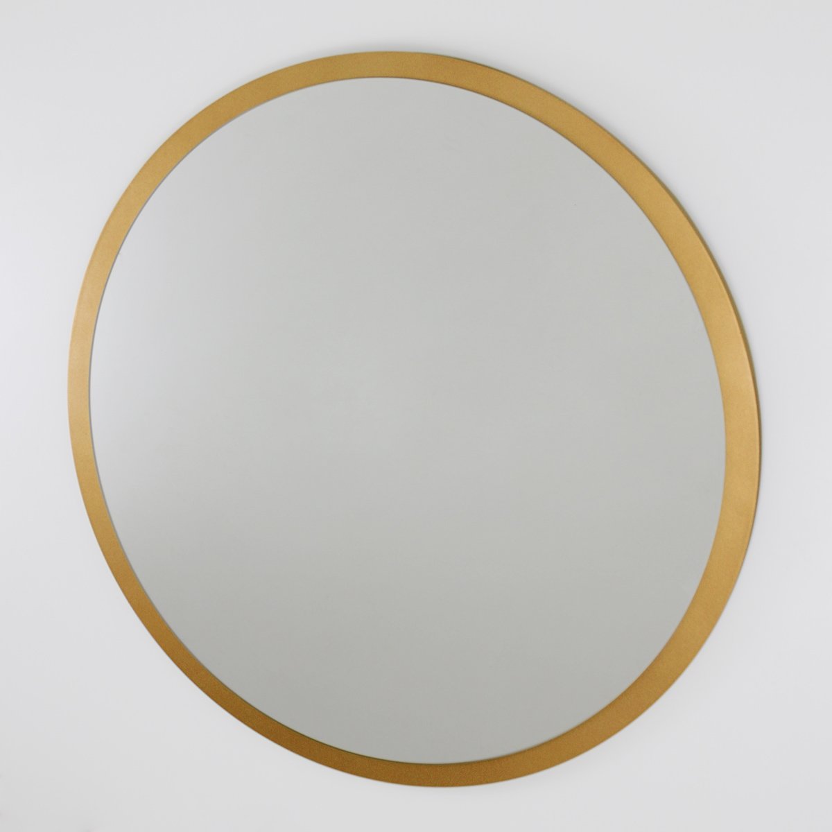 Espelho Redondo de Parede Estilo Minimalista 80  -  Dourado - 6