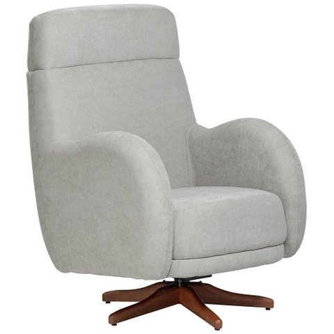 Poltrona de Amamentação com Balanço Giratória Ternura D02 Linho Verde Claro C-47 - Lyam Decor