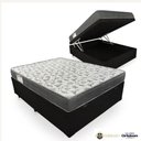 Ver imagem 1 de Cama Base Box com Baú Casal + Colchão de Espuma D33 - Ortobom - Iso 100 138cm:preto