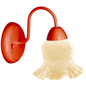 Arandela Colonial Classic de Parede com Tulipa Caracol:fosca/branco/110/220