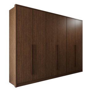Guarda Roupas 100% Mdf 6 Portas 5 Gavetas Moscou - Mais Móveis New Canion