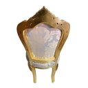 Ver imagem 6 de Cadeira de Jantar Clássica com Encosto Capitone e Detalhes Dourados 109x52x60cm