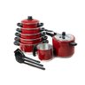 Jogo De Panela 5 Pçs + Fervedor 12 + Panela De Pressão 4,5 L Vermelha maçãSTORE - 1