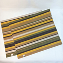 Ver imagem 4 de Kit Premium Mesa Posta Jogo Americano 6 Lugares Dupla Face Impermeável Amarelo Listrado com Guardana