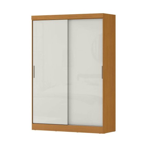 Guarda-roupa Casal Quioto 2 Portas 2 Gavetas Cinamomo/off White - Mx Móveis