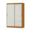 Ver imagem 1 de Guarda-roupa Casal Quioto 2 Portas 2 Gavetas Cinamomo/off White - Mx Móveis