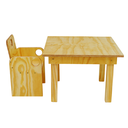 Ver imagem 1 de Conjunto de Mesa Infantil (40 Cm de Altura) e 1 Cadeira Baby