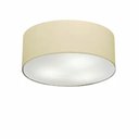 Ver imagem 1 de Plafon Cilíndrico Vivare Md-3005 Cúpula em Tecido 40x12cm - Bivolt - Algodão Crú - Bivolt