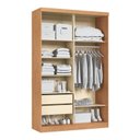 Ver imagem 3 de Guarda-Roupa Rubi New 2 Portas de Correr Infinity Marrom/Cedro/Blush - Pistache