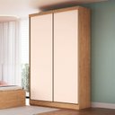 Ver imagem 1 de Guarda-Roupa Rubi New 2 Portas de Correr Infinity Marrom/Cedro/Blush - Pistache