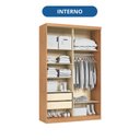 Ver mais imagens de Guarda-Roupa Rubi New 2 Portas de Correr Infinity Marrom/Cedro/Blush - Pistache