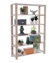 Ver imagem 1 de Jardim Vertical 6 Prateleiras Madeira Pinus Floreira Oferta Technox Marrom