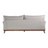 Sofá Living Louise 3 Lugares Linho Cinza 2,20 M TNA Decor - 5