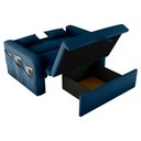 Ver imagem 3 de Sofá Cama 2 Lugares com Baú Hiram Veludo Azul